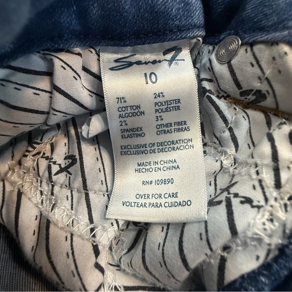 Seven 7 Mid Rise Straight Leg Jeans Size 10 - Picture 6 of 6